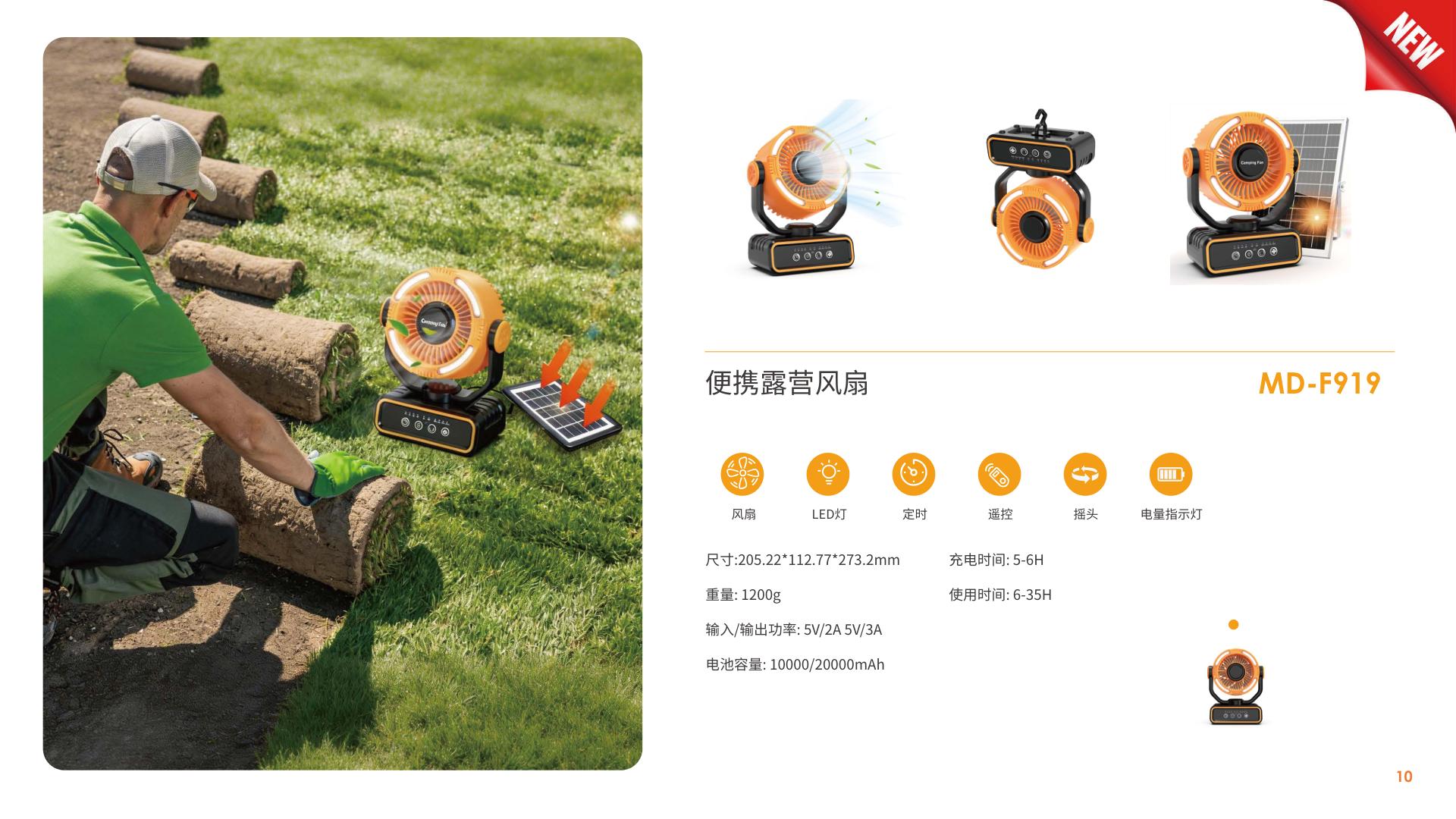 Oscillating Camping Fan